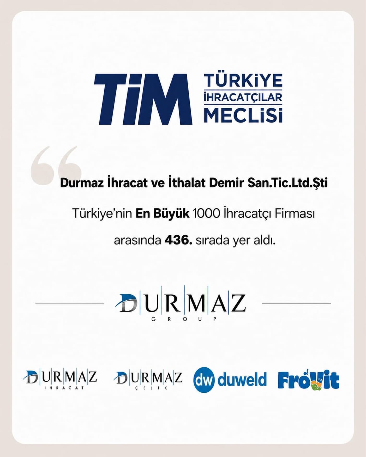 İhracattaki Başarımız Tescillendi